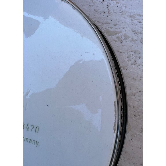 Vintage Delft Blue Windmill Scene Tray & 5 Coasters With Filigree Sides Marked G - Picture 11 of 16